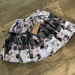 Stylish Graphic Print girls Disney villains  Skirt